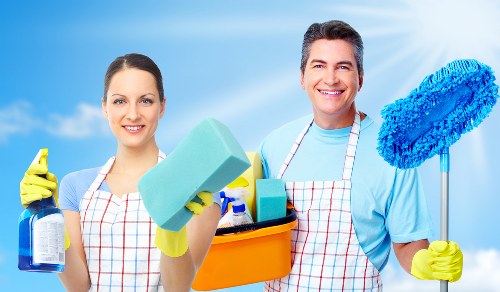 Carpet cleaner completing final safety review after cleaning